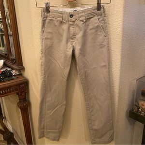 DICKIES Girls Beige Skinny Straight Pants Size 10 Yrs